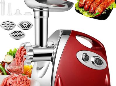 Electric Meat Mincer Grinder and Sausage Maker,Powerful 2800 Watt Copper Motor MULTIPLE COLOURS AVAILABLE (FREE POSTAGE)