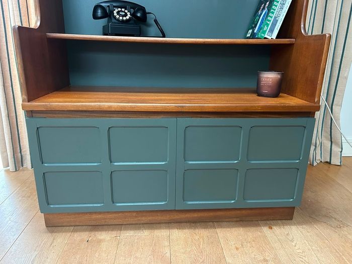Mid century Nathan waterfall bookcase