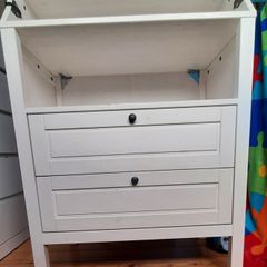 Solid wood changing table