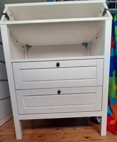Solid wood changing table