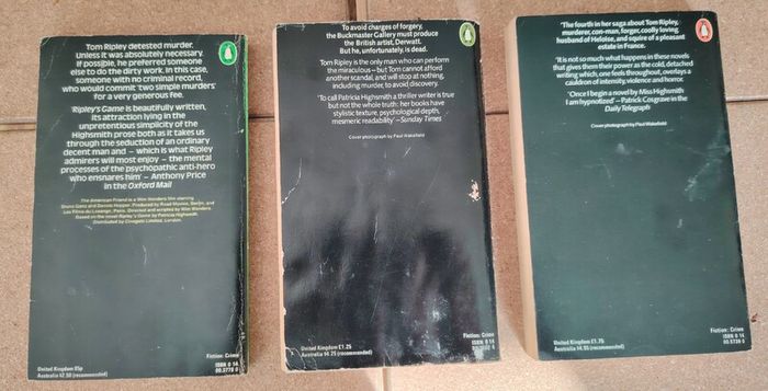 Patricia Highsmith - Tom Ripley Vintage Penguin Paperbacks (Set of 3)
