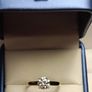 1 carat Brilliant cut Moissanite Yellow Gold Solitaire Ring Image 4