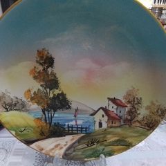 Hand Painted Italian Display Plate