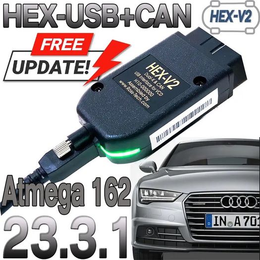 Newest v24.1 VAG Scanner VAG Tool VAG KKL VCDS Cable OBD2 Diagnostic Cable Multi-Language OBD2 Scanner HEX V2 VAGCOM