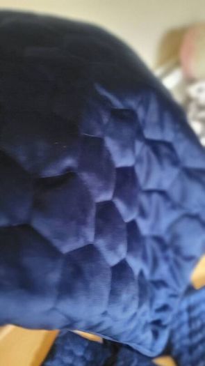 Soft Velour Sapphire Blue Cushion Covers x5