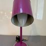 Retro Vintage petit goose necked purple desk light c1970 Image 5