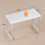 100 by 48 cm Desk, Small Computer Desk for Home Office, Study Office Table for Small Space, Easy Assembly, White Image 6