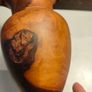Vintage 10" Burr Walnut Vase Image 7