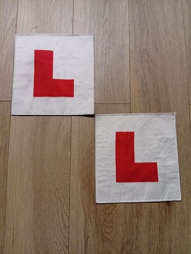 Motorcycle Standard Size Learning Fabric Pair of  Learning Plates