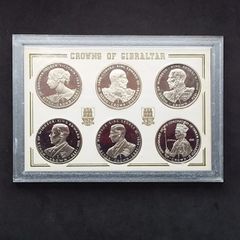 Rare 1993 Crowns of Gibraltar .925 Sterling Silver Proof 6-Coin Set