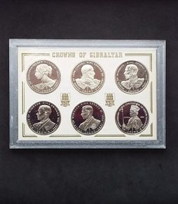 Rare 1993 Crowns of Gibraltar .925 Sterling Silver Proof 6-Coin Set