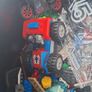 Large box of lego , accessories and weapons Image 5