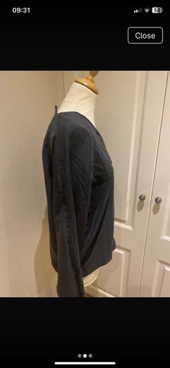 Cos black silk top size 10