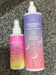 Pacifica Lavender Moon Body Wash And  Pacifica Pineapple Curls Refresher Mist Brand New Full Size