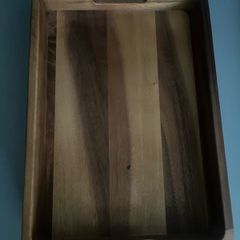 Acacia Wood chopping Cutting Board tray with Handles