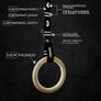 Gymnastics Rings - Gymnastic Rings & Gym Rings - Calisthenics Rings for Strength Training - Olympic Rings for Home Workouts - Wooden Pull Up Rings with Adjustable Straps Image 4