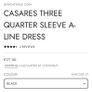 Diva Casares Three Quarter Sleeve A-Line Dress Image 4