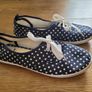 Brand New Atmosphere Navy Polka Dot Shoes Image 2