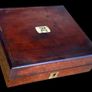 Antique Stately Home Wooden Crested Box Image 3