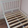 White single bed frame with or without mattress Image 4