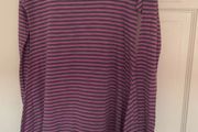 Bnwt asymmetrical stripe long sleeve top size 10