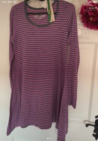 Bnwt asymmetrical stripe long sleeve top size 10