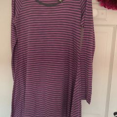 Bnwt asymmetrical stripe long sleeve top size 10
