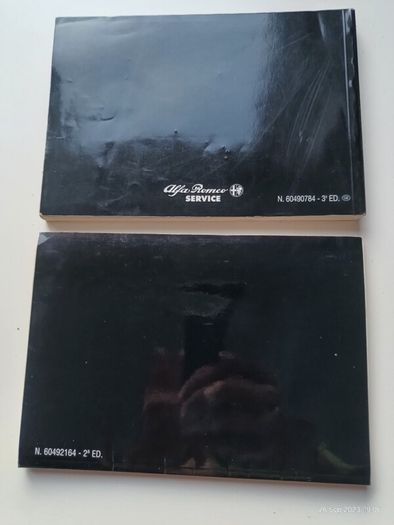 Alpha Romeo 156 owners manual and booklets pack.