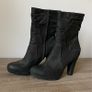 Black Leather Ankle Boots Image 2