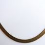 Vintage Gold Plated Flat Chain Necklace length 17" Image 5