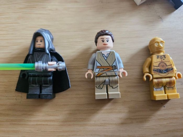 Lego Star Wars Luke, Rey & C3PO Minifigures