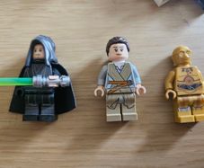 Lego Star Wars Luke, Rey & C3PO Minifigures