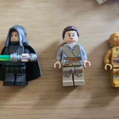 Lego Star Wars Luke, Rey & C3PO Minifigures