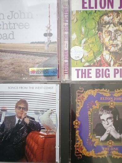Elton John CDs Collection: Peachtree Road / The Big Picture /n Songs From The Coast / The One.