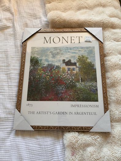 Never hung up monet picture