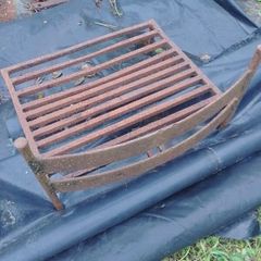 Antique Cast Iron Cottage Fireplace Grate / Fire Basket