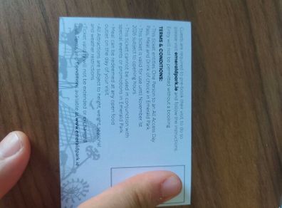 5 Emerald/tayto park tickets