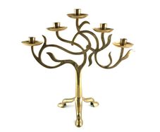 Mid century brass candelabra