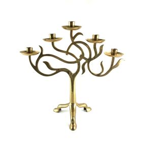 Mid century brass candelabra