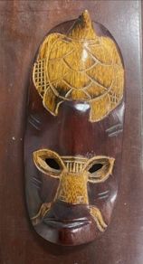 Wooden mask from Fuji