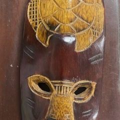 Wooden mask from Fuji