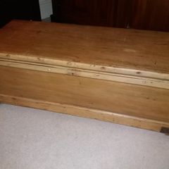 Victorian Yellow Pine Carpenter's Toolbox
