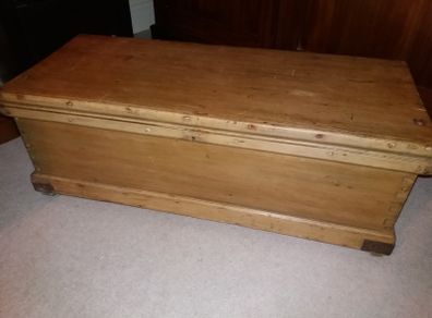 Victorian Yellow Pine Carpenter's Toolbox