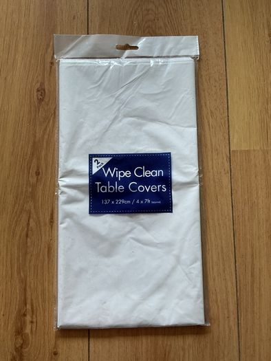 Wipe clean table covers 2pk Brand New