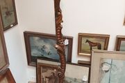 Early 20th century Italian catved wood standard lamp working order