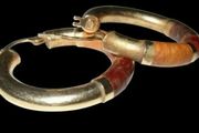 Vintage Hallmarked 9ct Gold Tri-Colour Earrings