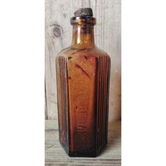 Vintage Bottle Brown Glass KAS960