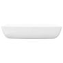 Luxury Ceramic Basin Rectangular Sink White 71 x 39 cm Image 3