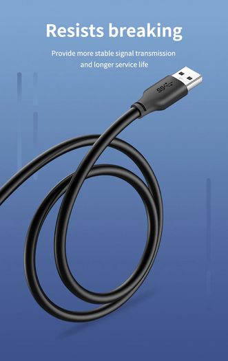 2 X Cabletime 1M Super Speed USB 3.0 Type-A (Male/Male) QC 3.0 Fast Charger & Data Sync 5Gbps Extension Cable (Brand New/Warranty)