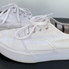 Size 5 Toms White Platform
